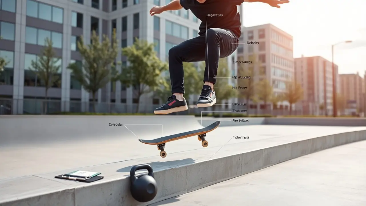 what muscles does skateboarding work
